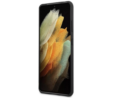 BMW Silicone Tricolore Hard Case Samsung Galaxy S21 Ultra - Zwart Zwart