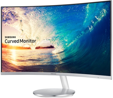 Samsung C27F591F Wit, Zilver