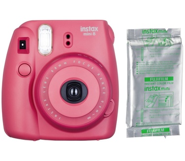 Fujifilm Instax Mini 8 + 10 mini color film Rood
