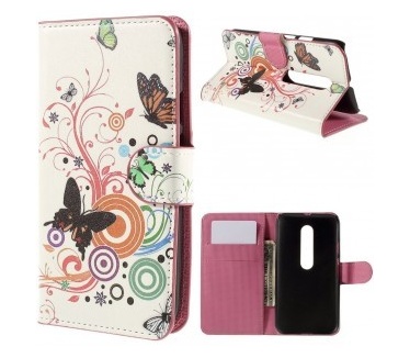Motorola Moto G (3rd gen) Wallet Case - hoesje met stand - Spring