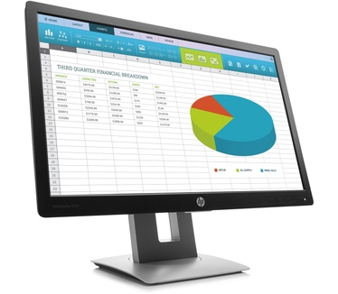 HP EliteDisplay E222 Zilver, Zwart