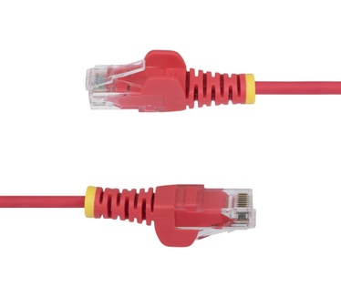 Startech.com 50cm Dunne CAT6 Ethernet Kabel, Rood, Snagless, 100W PoE, UTP, LSZH, 28AWG Pure Koperdraad, Slim RJ45 Netwerk Patchkabel met Trekontlasting, Fluke Getest