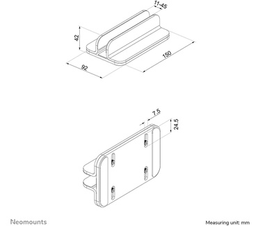 Neomounts laptop houder