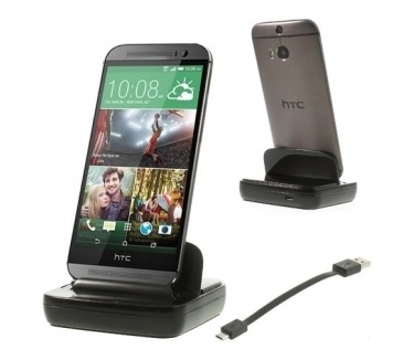 qMust Desktop Dock HTC One M8 / M8s (black)
