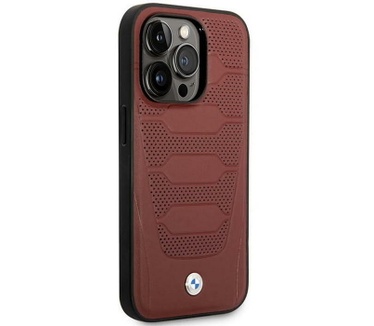 BMW Leather Seats Back Case - iPhone 14 Pro Max (6.7") - Rood Rood