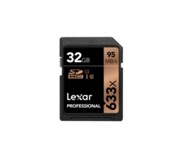 Lexar 32GB 633X Professional SDHC UHS-1 (Class 10) U1