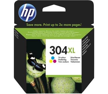 HP 304XL Tri-Colour Original High Capacity Ink Cartridge