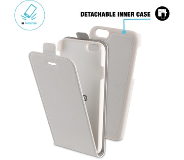BeHello iPhone 6 / 6S 2-in-1 Flip Case White