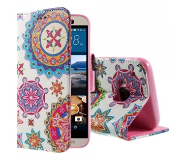 Kees Portemonnee Hoesje HTC One M9 - Paisley