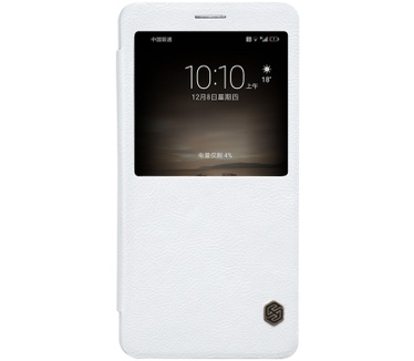 Nillkin Qin S-View Slim Book Case voor Huawei Mate 9 - Wit Wit
