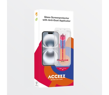 Accezz glas screenprotector met anti-dust applicator