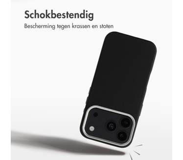 Accezz Mesh Backcover met MagSafe voor de Apple iPhone 17 Pro Max - Zwart
