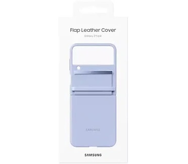 Samsung Galaxy Z Flip 4 Flap Leather Cover Paars