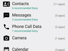 Carnegie Mellon Privacy Assistant screenshots