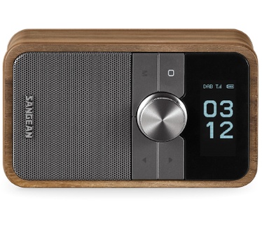 Sangean DDR-8 compacte houten DAB+ en FM radio met Bluetooth ontvangst, Vintage Walnut