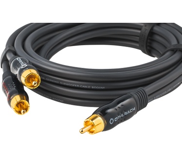 Oehlbach BOOOM! 200 Subwoofer Y-cinchkabel Grijs