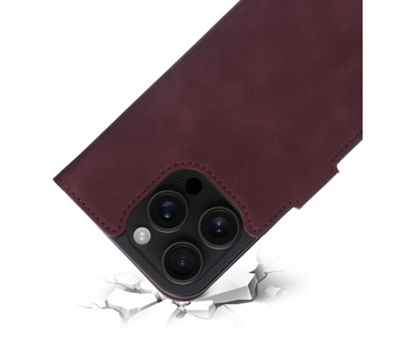 Mobiparts Classic Wallet Case Apple iPhone 16 Pro Velvet Red (MagSafe Compatible)