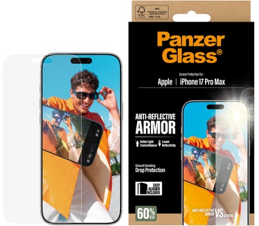 PanzerGlass PanzerGlass® Anti-Reflective Armor Screen Protector iPhone 17 Pro Max w. EasyAligner