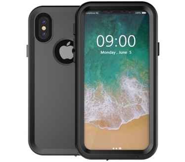 qMust Apple iPhone X Waterdicht hoesje - tot 10m diepte - Zwart