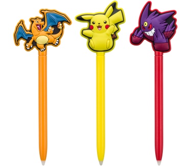 Bigben Interactive 3-pack officiële Pokémon stylus pennen voor N3DS/N3DSXL/3DS/3DSXL/2DS