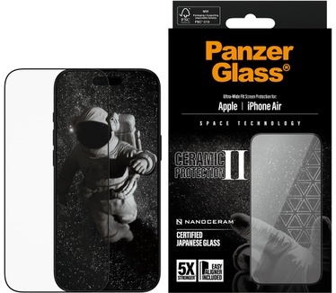 PanzerGlass PanzerGlass® Ceramic II Screen Protector iPhone Air | Ultra-Wide Fit w. EasyAligner