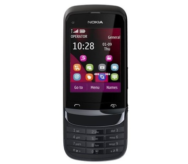 Nokia C2-02 Zwart