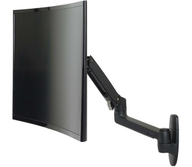 Ergotron LX Series WM LCD ARM MATTE BLK Monitorarm - Zwart