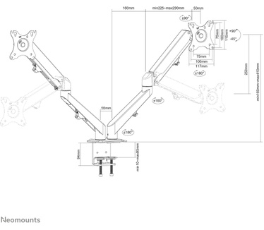 Neomounts by Newstar Neomounts by Newstar monitor bureausteun