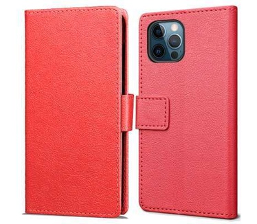 qMust Apple iPhone 12 Pro Max Wallet Hoesje Rood