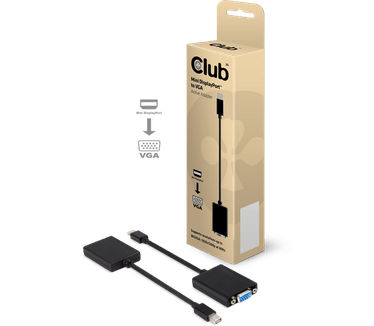 Club 3D Mini DisplayPort to VGA Cable