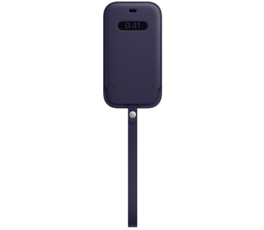 Apple Leren sleeve met MagSafe voor iPhone 12 | iPhone 12 Pro Paars