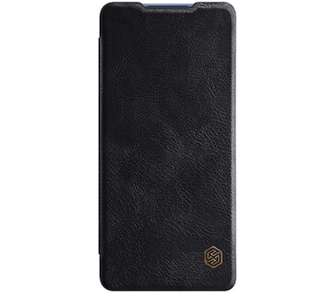 Nillkin Qin PU Leather Book Case - Samsung Galaxy S20 FE - Zwart Zwart