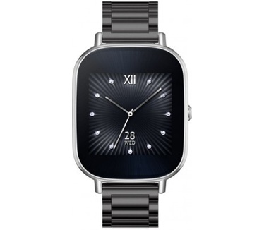 qMust Metalen armband voor Asus Zenwatch 2 (maat S 1.45 inch) - Black