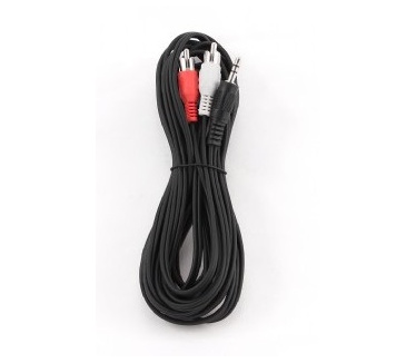 Gembird 5m, 3.5mm/2xRCA, M/M