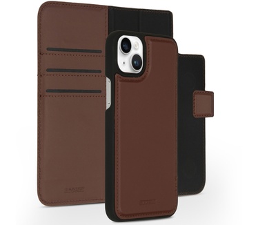 Accezz Premium Leather 2 in 1 Wallet Bookcase iPhone 14 Plus - Bruin