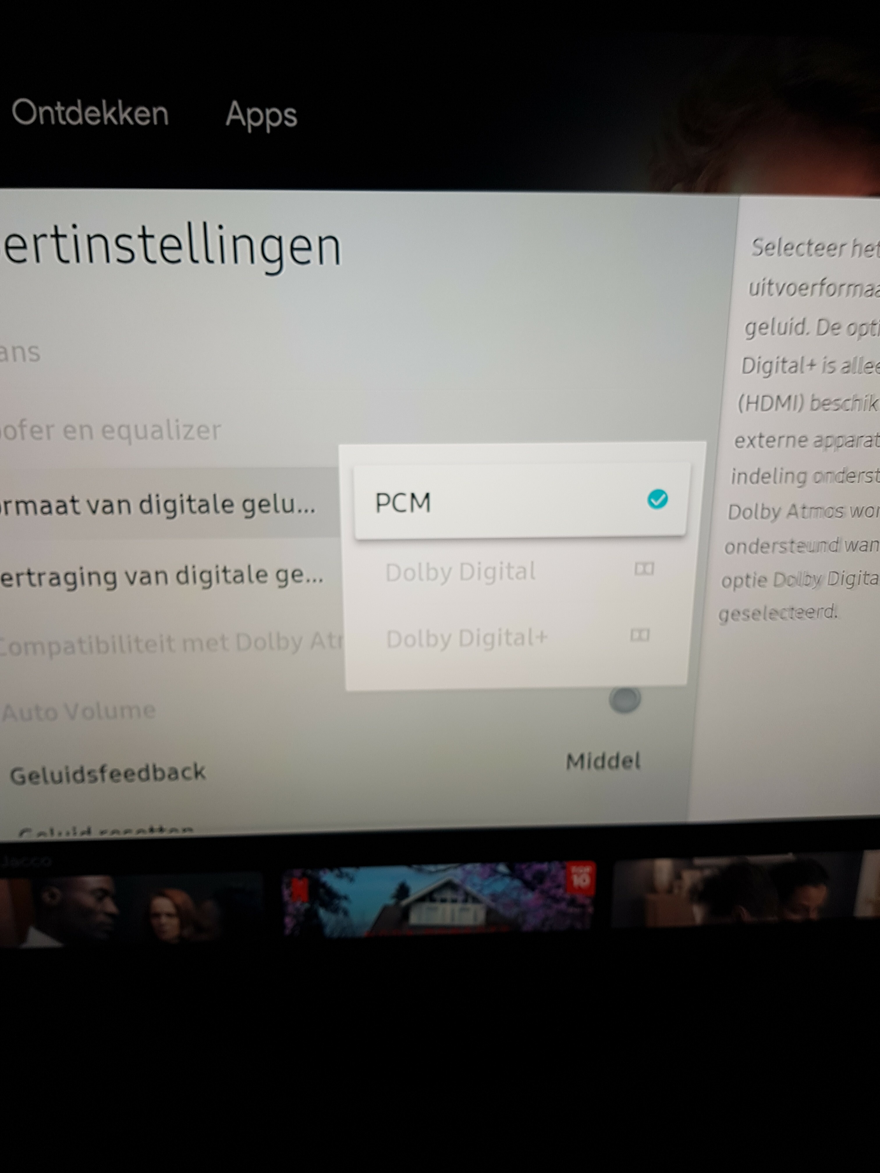 Geen 5.1 sound meer via Netflix app op TV en sonos Audio en hifi