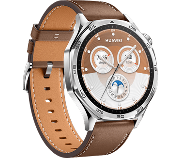 Huawei Watch GT 5, 46mm, RVS (Bruin)