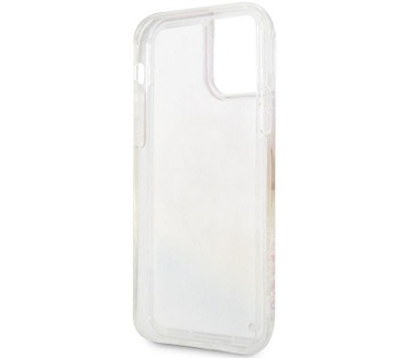 Guess LiquidGlitter Circle Hard Case Apple iPhone 11 Pro Max Roze  Roze