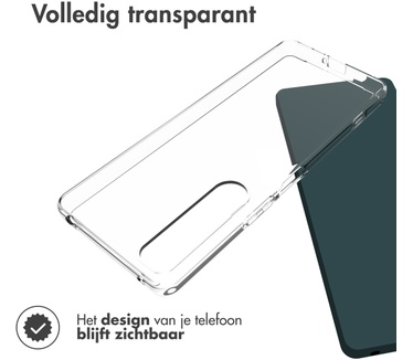 Accezz Clear Backcover Sony Xperia 1 IV - Transparant