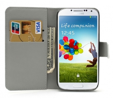Kees KEES Zebra Print Portemonnee Hoesje Samsung Galaxy S4