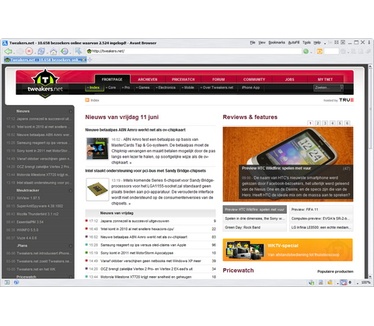 Avant Browser 2010 screenshot (481 pix)
