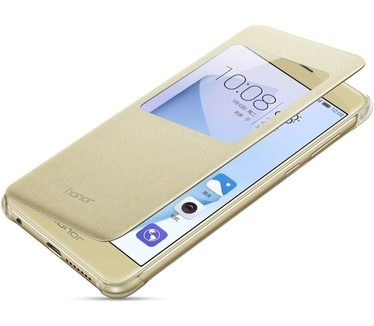 Huawei Origineel S-View Book Cover voor Honor 8 - Goud Goud