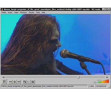 VLC Media Player 0.9.4 - Dimmu Borgir met Progenies Of The Great Apocalypse op Wacken
