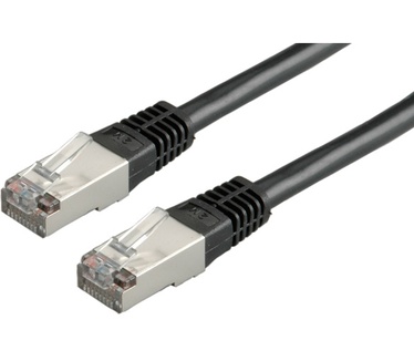 Roline FTP Patchkabel Cat. 5e, zwart 1,0m