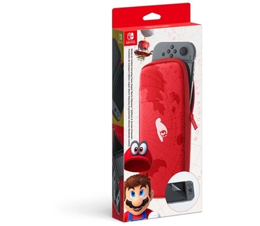 Nintendo Switch Carrying Case & Screen Protector (Super Mario Odyssey Edition)