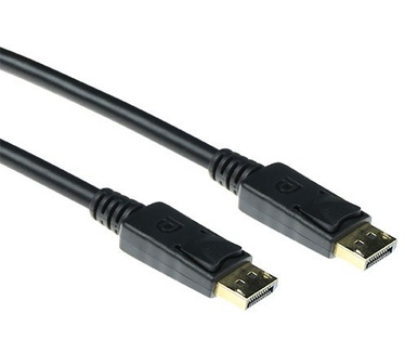 ACT 3 meter DisplayPort cable male - male, power pin 20 niet aangesloten