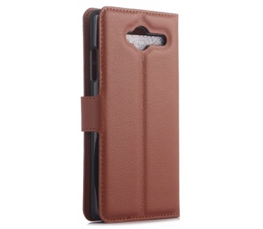 Kees Lederlook Portemonnee Hoesje ZTE Blade L3 - Bruin