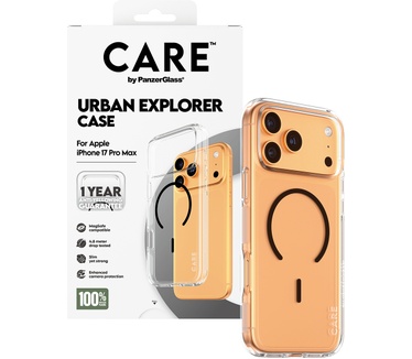PanzerGlass CARE by PanzerGlass® Flagship Case Transparent Urban Explorer w. Black MagSafe iPhone 17 Pro Max