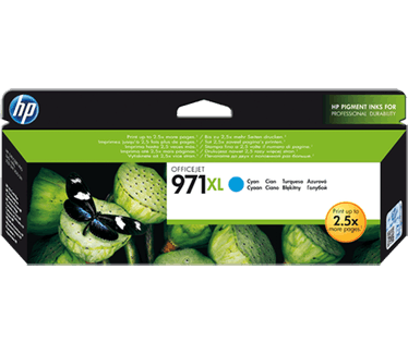 HP Officejet INKTCARTRIDGE 971XL CYAAN (CN626AE)