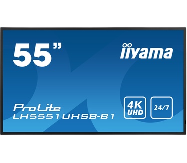 Iiyama ProLite ProLite LH5551UHSB-B1 55" Class (54.6" viewable) LED-backlit LCD-scherm - 4K - for digital signage